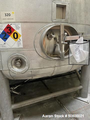 GS Stainless 10,000 Gallon Jacketed Vertical Stainless Steel Storage Tank.