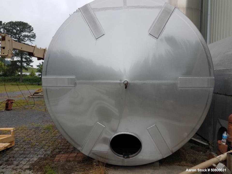 6,500 Gallon 304 Stainless Steel Tank – Food Grade Vertical Liquid Storage Vessel