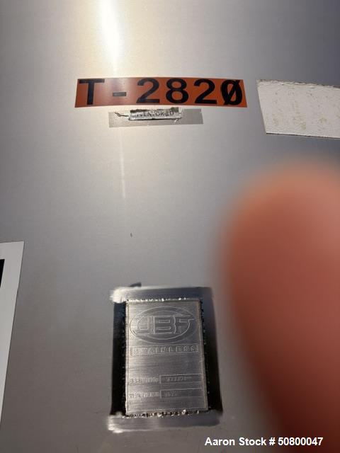 Used JBF 10,380 Gallon 304 Stainless Steel Single Wall Storage Tank