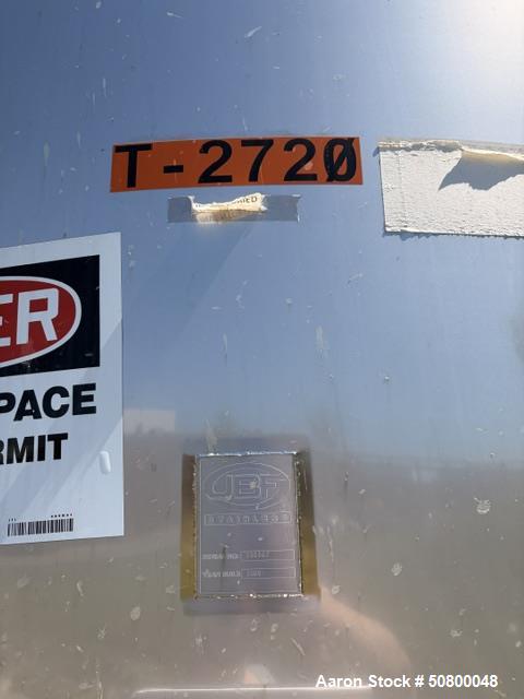Used JBF 10,380 Gallon 304 Stainless Steel Storage Tank – Single Wall Flat Bottom Process Tank