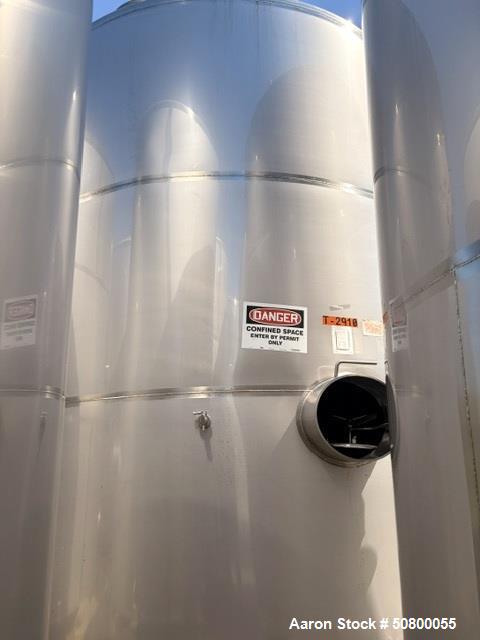 Used JBF 8,925 Gallon 304 Stainless Steel Storage Tank – Single Wall Flat Bottom Process Vessel