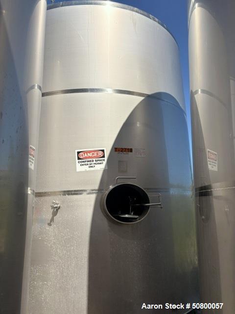 Used JBF 8,925 Gallon 304 Stainless Steel Bulk Storage Tank for Food, Beverage & Industrial Processing