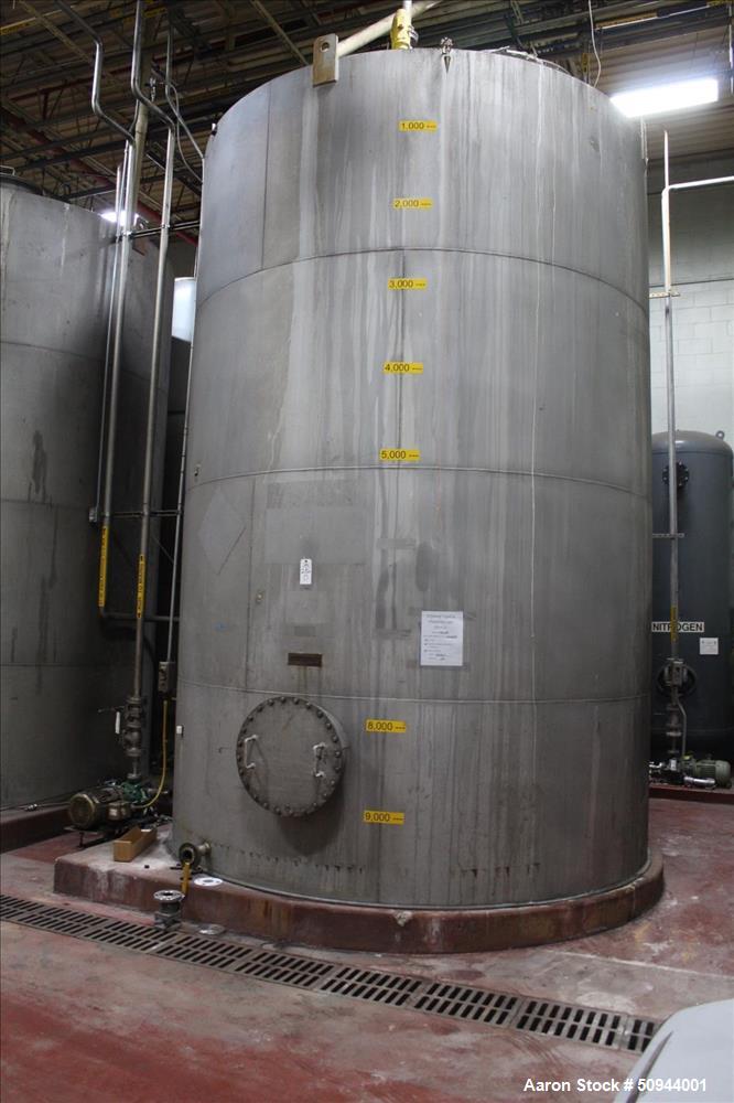 Used 10,000 Gallon Stainless Steel Storage Tank