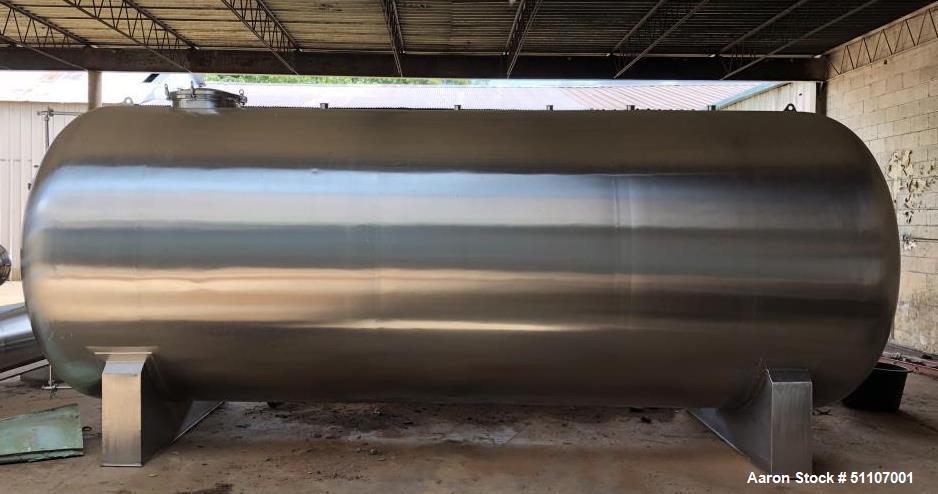 Unused- 20,000 Liter Stainless Steel Horizontal Storage Tank
