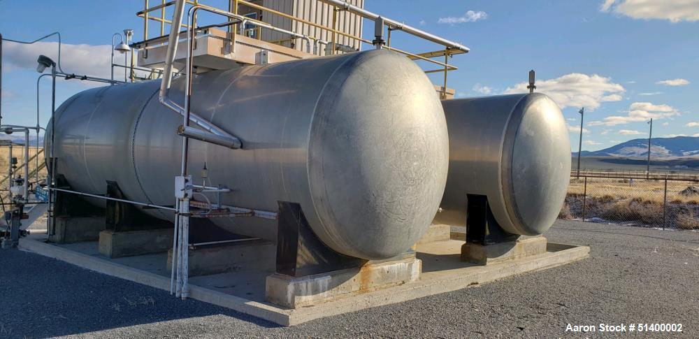 Used Tank, Approximately 15,000 Gallon, Stainless Steel