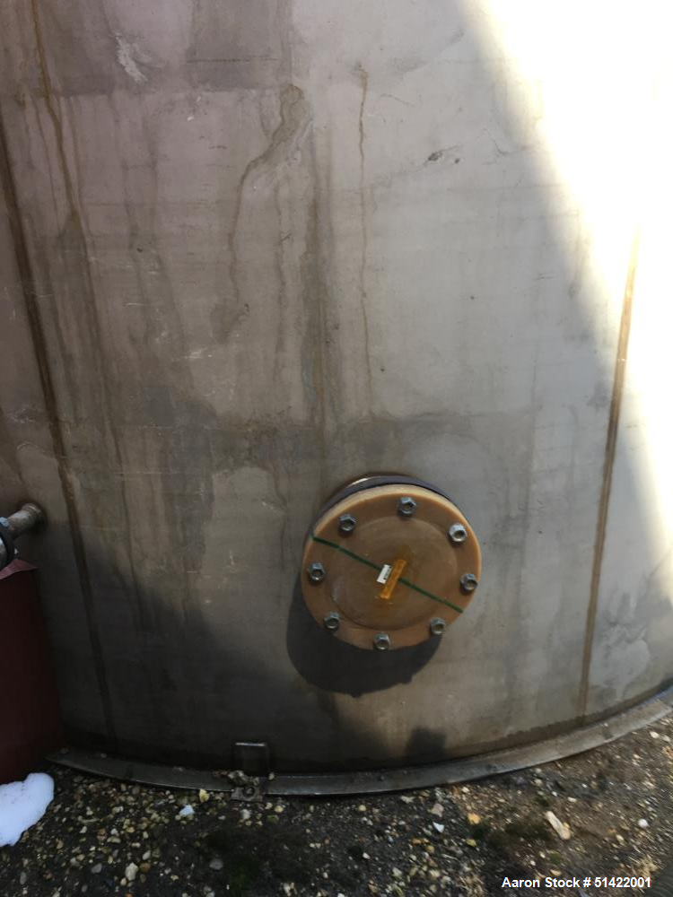 Used Tank, 12,600 Gallon, 316 Stainless Steel, Vertical