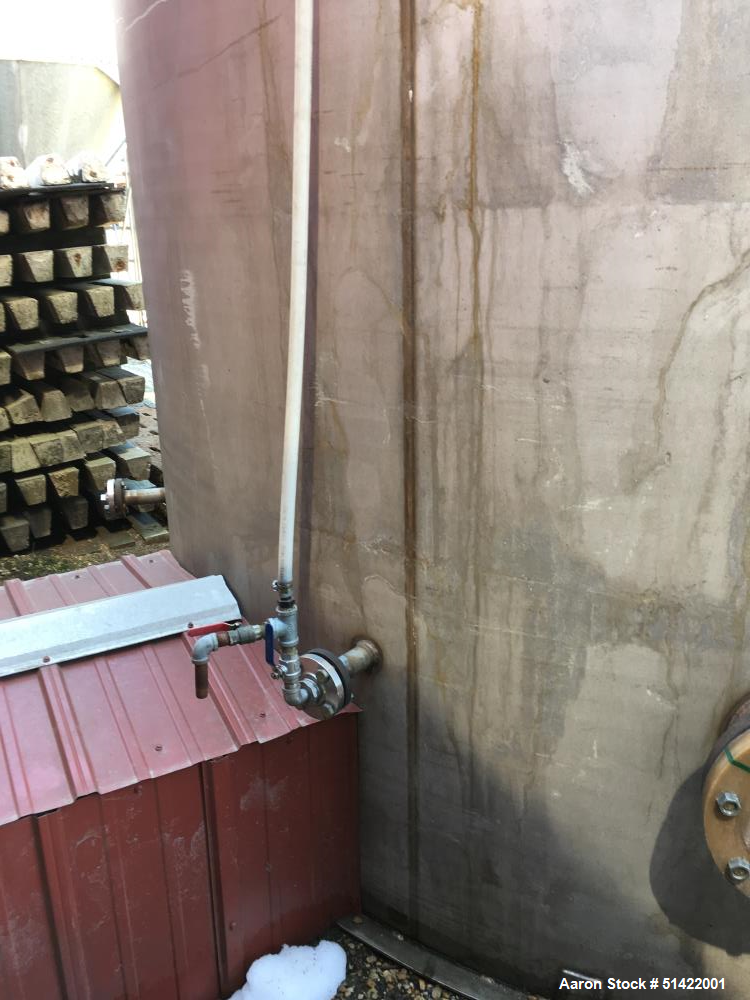 Used Tank, 12,600 Gallon, 316 Stainless Steel, Vertical