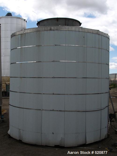 USED: 5,000 gallon stainless steel tank, 12' wide x 11' high.Insulated, was heated with steam. Manufactured in 1985.