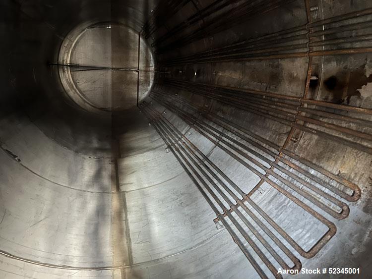 Used Horizontal Stainless Steel Tank, Approximately 25,000 Gallons