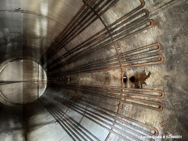 Used Horizontal Stainless Steel Tank, Approximately 25,000 Gallons