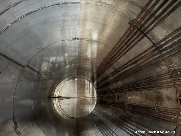 Used Horizontal Stainless Steel Tank, Approximately 25,000 Gallons