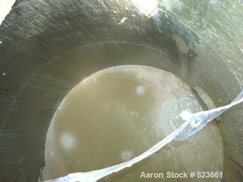 USED: 7,500 gallon, 304 stainless steel, vertical tank. Slight dishtop, flat bottom, 10' diameter x 13' overall height, insulated.Last used to store latex.