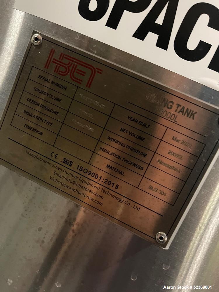 Used HBETBrew Co. 20,000 Liter Mixing Tank