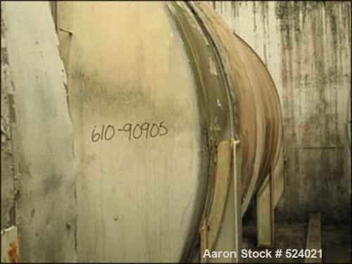 USED: 15,500 Gallon, 304 stainless steel, storage tank. Horizontalconstruction, 12' diameter x 18' straight side, dished ends, onsaddles.