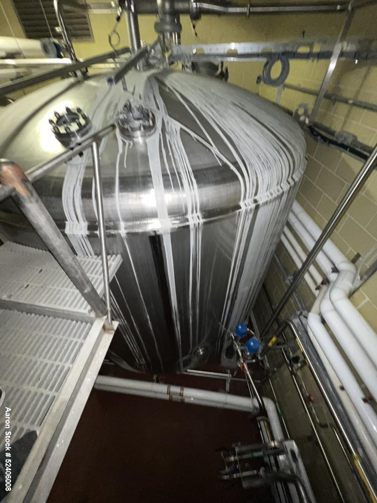 Used Falco Stainless Steel Equipment Jacketed Pressure Tank, Approximate 5500 Ga