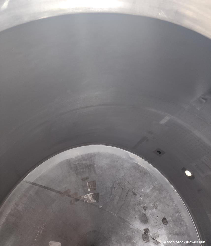 Used Falco Stainless Steel Equipment Jacketed Pressure Tank, Approximate 5500 Ga