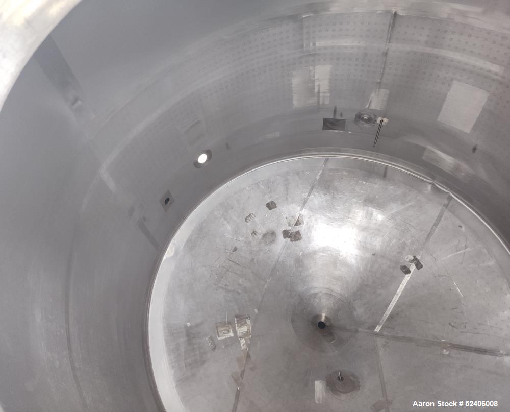 Used Falco Stainless Steel Equipment Jacketed Pressure Tank, Approximate 5500 Ga