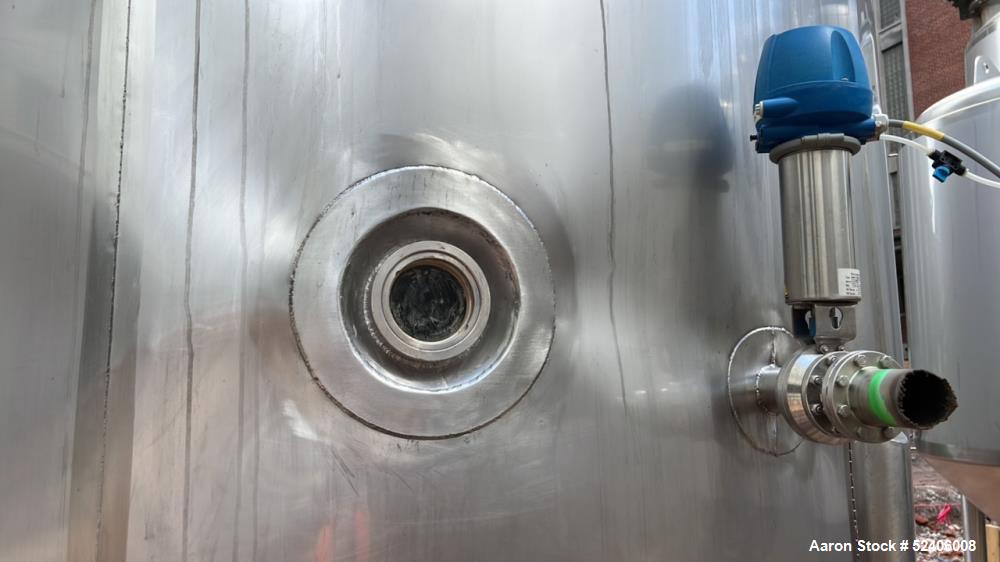 Used Falco Stainless Steel Equipment Jacketed Pressure Tank, Approximate 5500 Ga