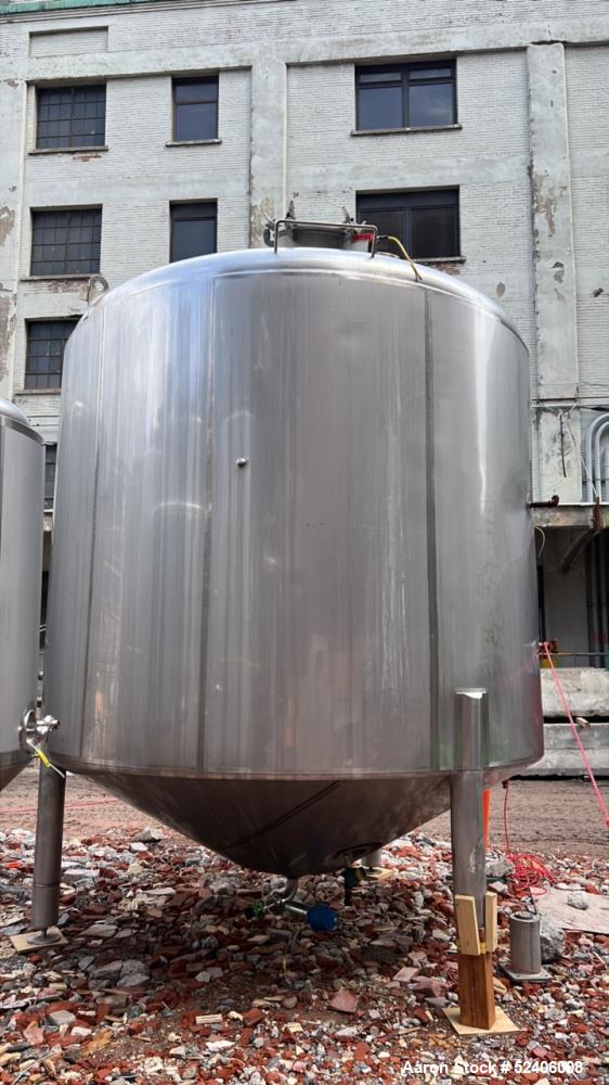 Used-Falco Stainless Steel Equipment Jacketed Pressure Tank, Approximate 5500 Ga