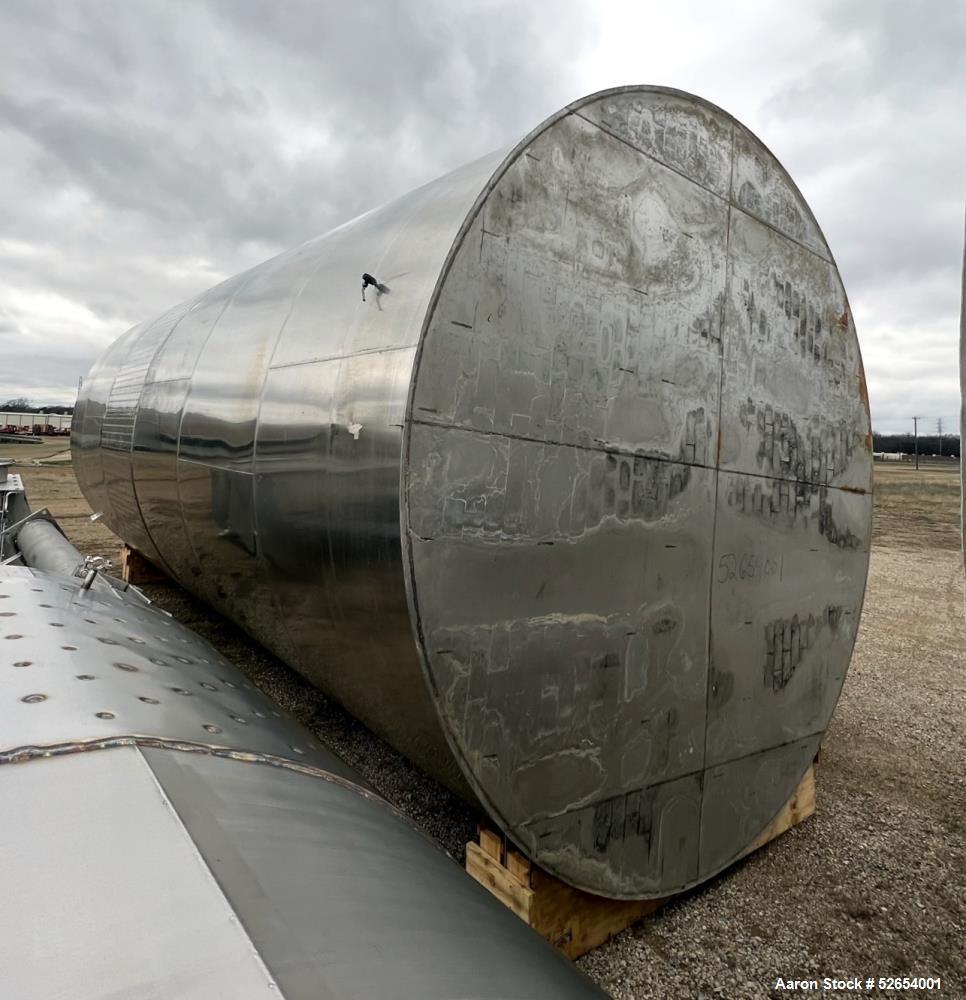 Used- CSC Les Constructions Soudees Du Coteau, Holding Tank. 26,980 Gallon capacity, 316 Stainless Steel, Vertical. Cone Top...