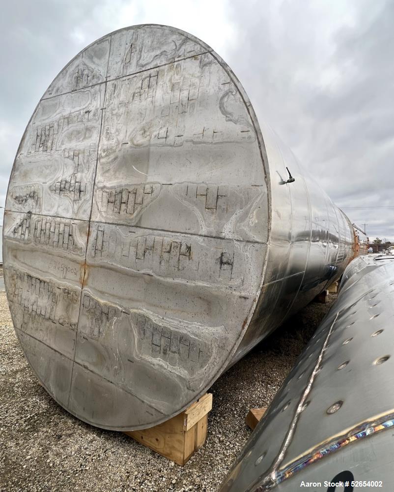 Used- CSC Les Constructions Soudees Du Coteau, Holding Tank. 26,980 Gallon capacity, 316 Stainless Steel, Vertical. Cone Top...