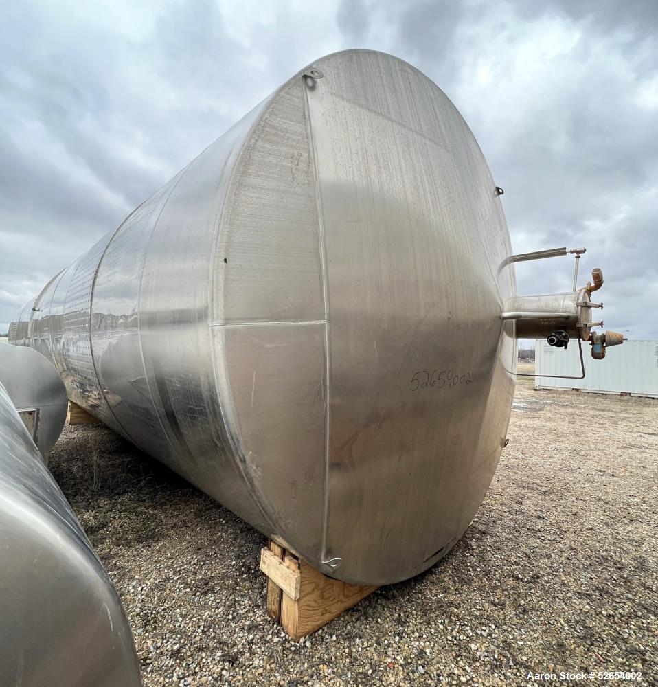 Used- CSC Les Constructions Soudees Du Coteau, Holding Tank. 26,980 Gallon capacity, 316 Stainless Steel, Vertical. Cone Top...