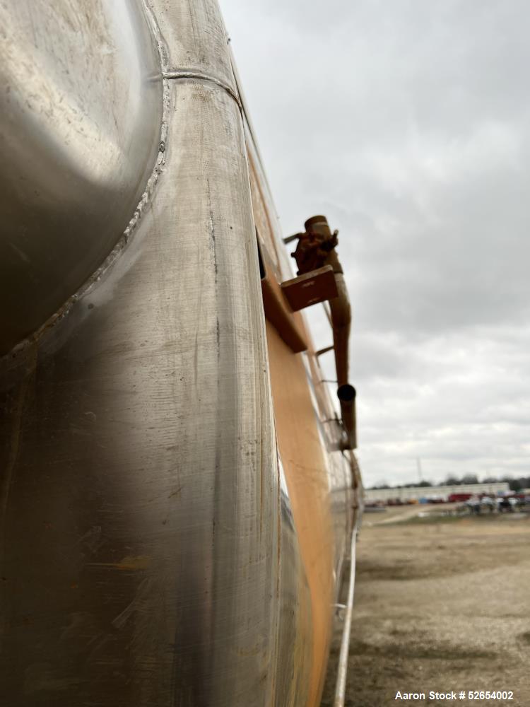 Used- CSC Les Constructions Soudees Du Coteau, Holding Tank. 26,980 Gallon capacity, 316 Stainless Steel, Vertical. Cone Top...