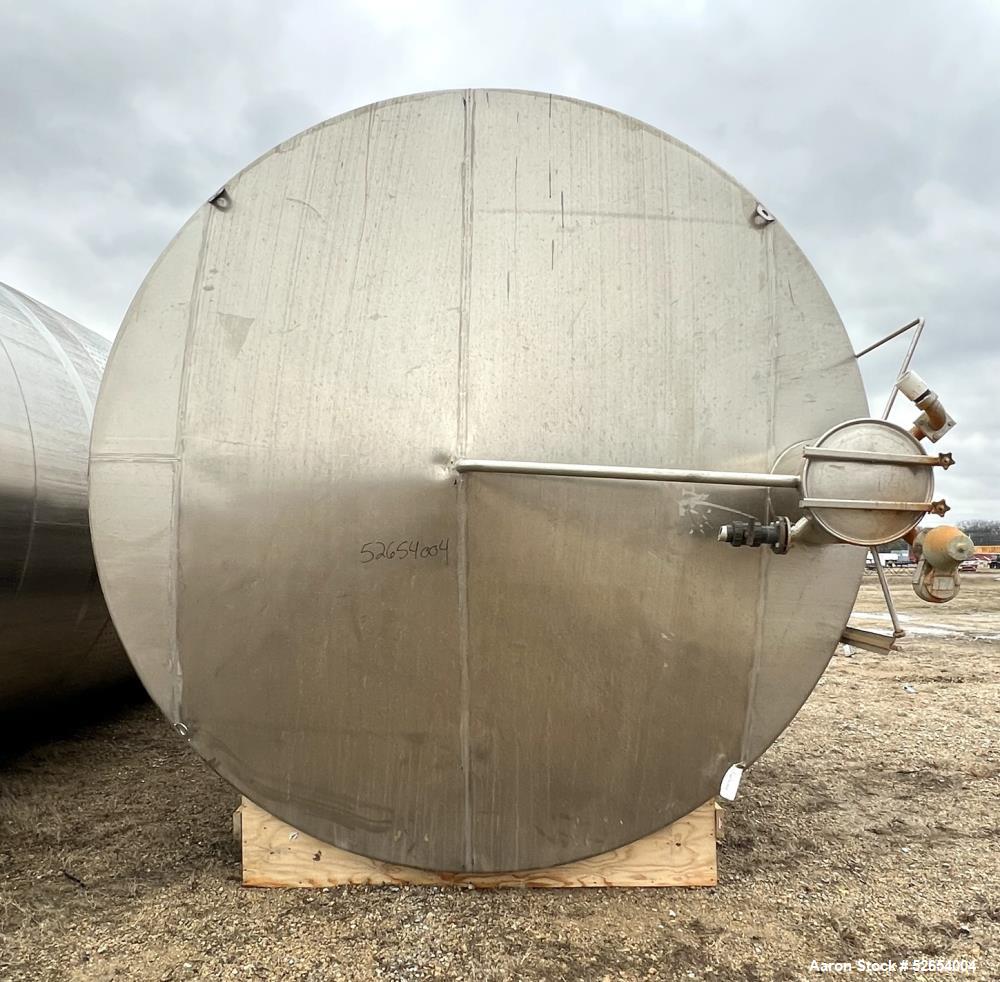 Used- CSC Les Constructions Soudees Du Coteau, Holding Tank. 26,980 Gallon capacity, 316 Stainless Steel, Vertical. Cone Top...