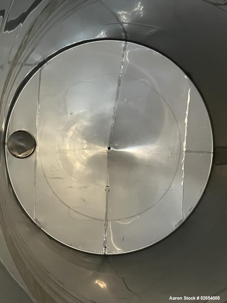 Used CSC Les Constructions Soudees Du Coteau, Holding Tank. 26,980 Gallon capacity, 316 Stainless Steel, Vertical. Cone Top, Slope Bottom. Approximate 13'2" diameter x 316" straight side. 58" long Si...