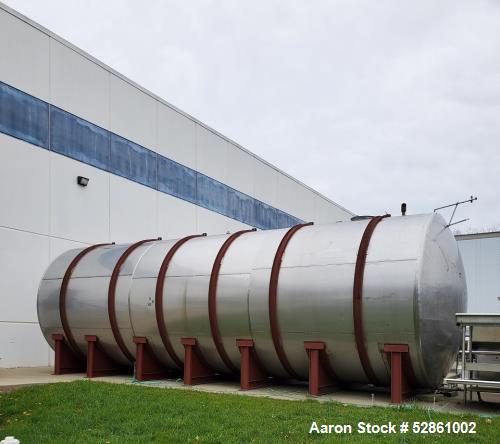 Used Perry 20,250 Gallon T304 Stainless Steel Horizontal Tank