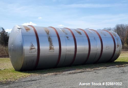 Used Perry 20,250 Gallon T304 Stainless Steel Horizontal Tank