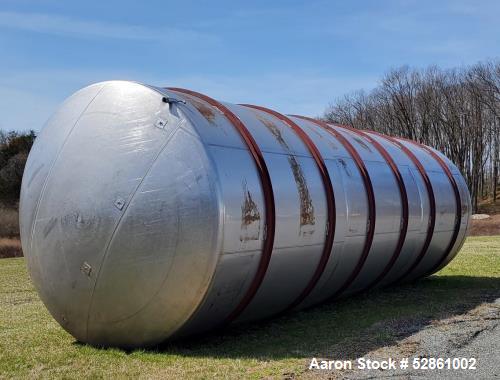 Used Perry 20,250 Gallon T304 Stainless Steel Horizontal Tank