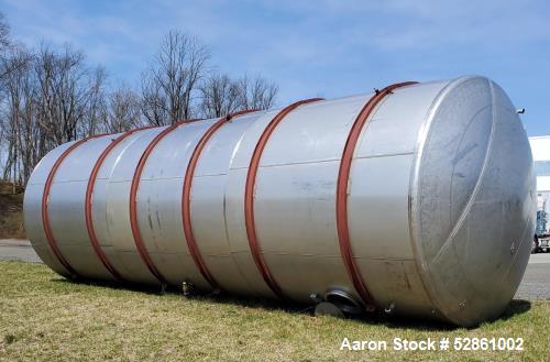 Used Perry 20,250 Gallon T304 Stainless Steel Horizontal Tank