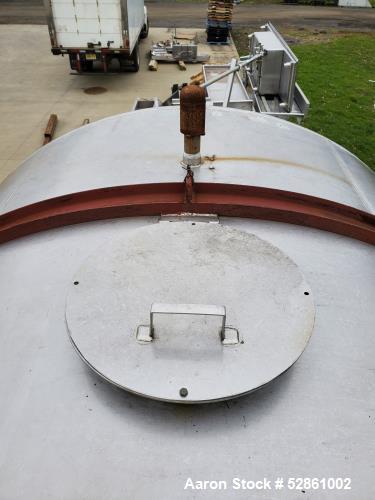 Used Perry 20,250 Gallon T304 Stainless Steel Horizontal Tank