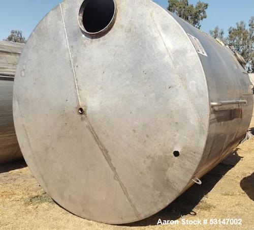 Stainless steel 5,000 Gallon Agitated Tank