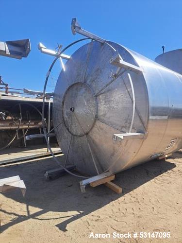 6,000-Gallon 304 Stainless Steel Cone Bottom Storage Tank