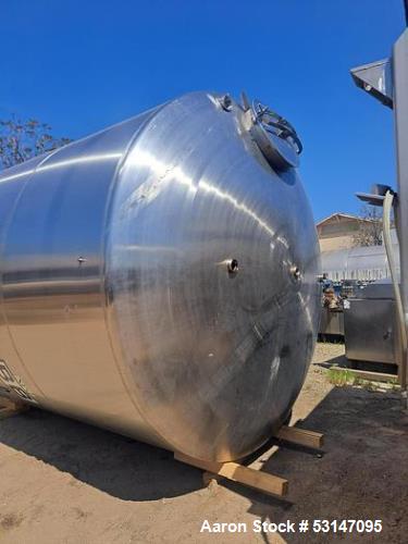 6,000-Gallon 304 Stainless Steel Cone Bottom Storage Tank