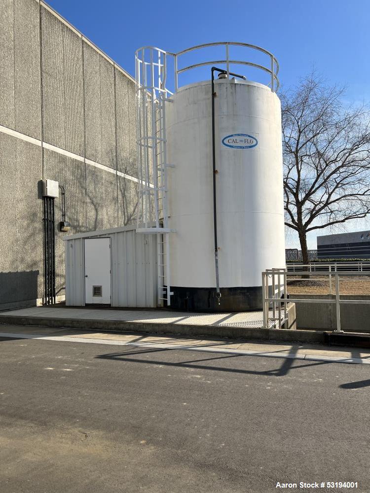 Cal Flo Lime Slurry Silo Tank, Approximately 16,000 Gallon.