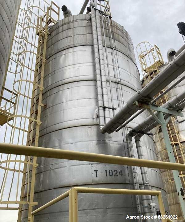 Large Capacity 30,000 Gallon Stainless Steel Process Storage Vessel with Bottom Outlet
