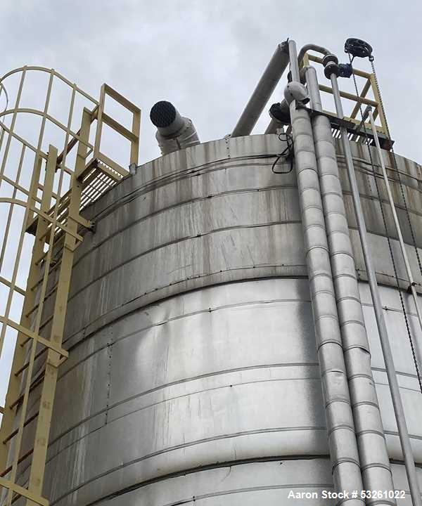 Large Capacity 30,000 Gallon Stainless Steel Process Storage Vessel with Bottom Outlet