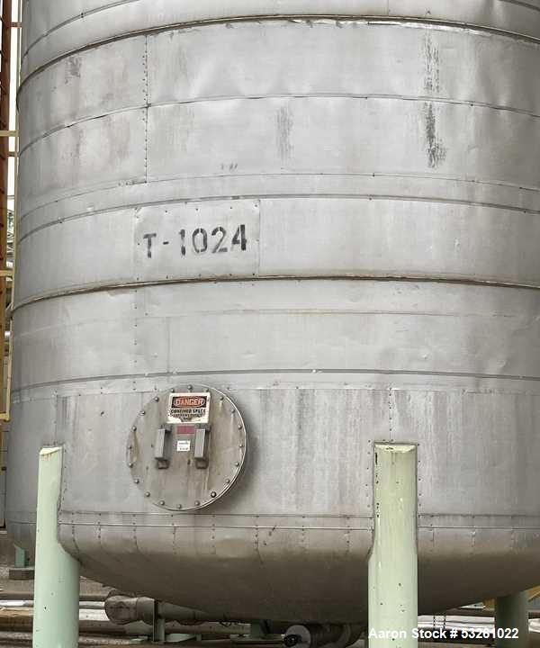Large Capacity 30,000 Gallon Stainless Steel Process Storage Vessel with Bottom Outlet
