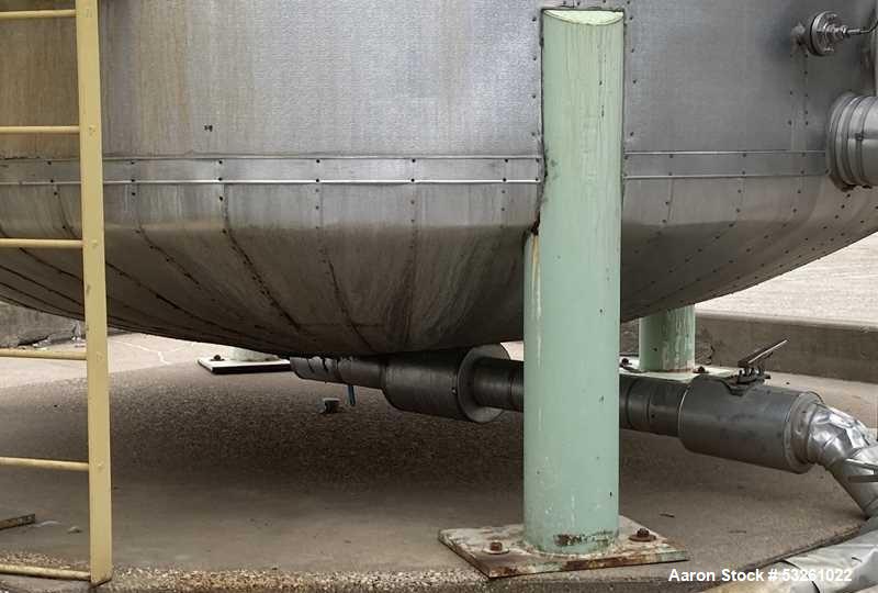 Large Capacity 30,000 Gallon Stainless Steel Process Storage Vessel with Bottom Outlet