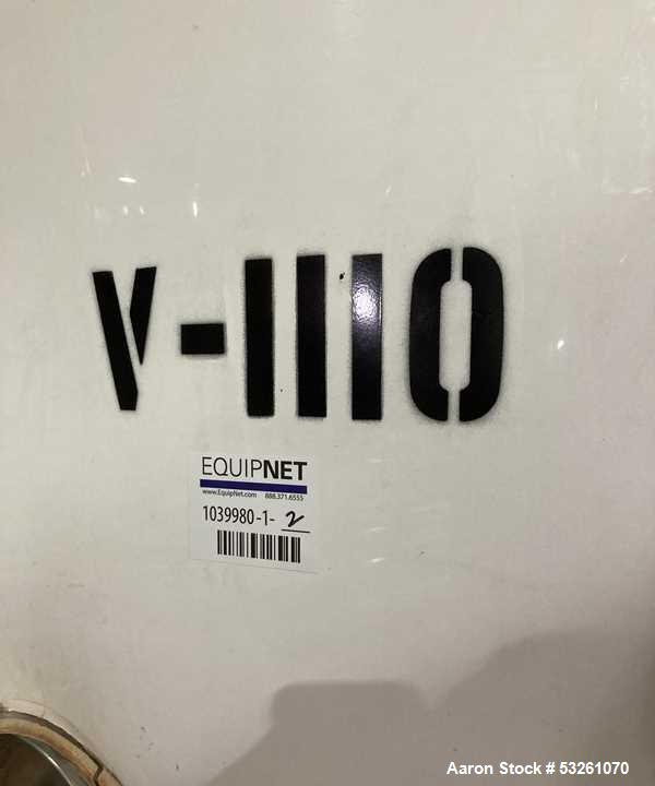 Used Approximate 6,000 gallon Stainless Steel Tank With A Worthington 7.5 HP Centrifugal Pump, V-1110. approximate 6000 gallon Flat top with misc. inlets. Cone bottom with center bottom outlet. Worth...