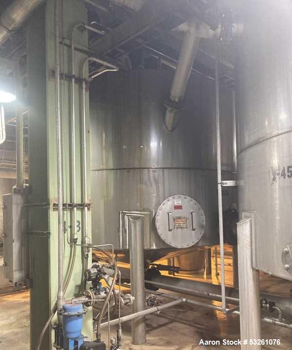 Used Approx. 6,000 Gallon Stainless Steel Mixing Tank – V-4535