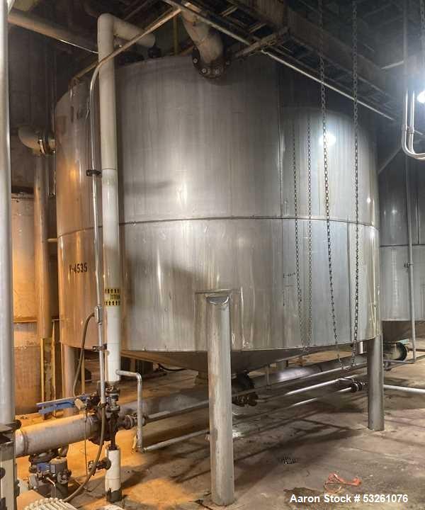 Used Approx. 6,000 Gallon Stainless Steel Mixing Tank – V-4535
