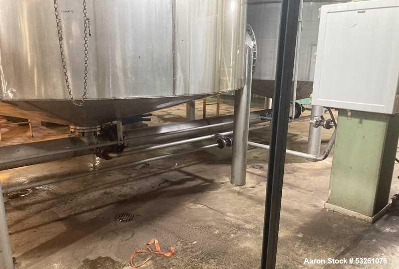 Used Approx. 6,000 Gallon Stainless Steel Mixing Tank – V-4535