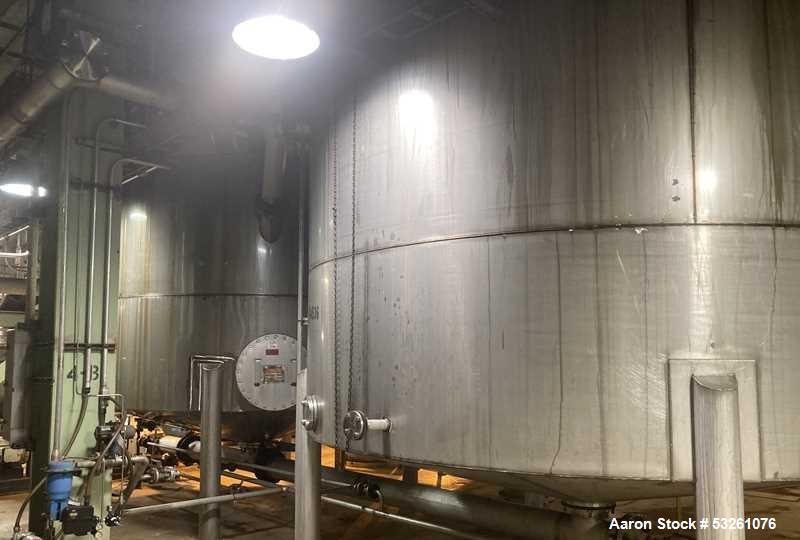 Used Approx. 6,000 Gallon Stainless Steel Mixing Tank – V-4535