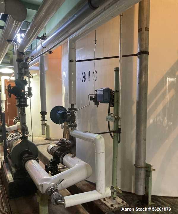 Used Approx. 7,900 Gallon Stainless Steel Mixing Tank with Worthington Pump – V-4316