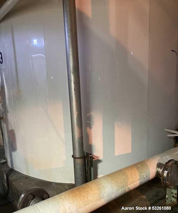 Used Approx. 7,900 Gallon Stainless Steel Mixing Tank with Griswold Pump – V-4313
