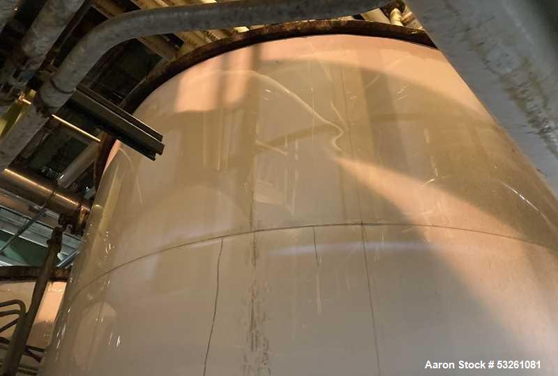 Used Approx. 7,900 Gallon Stainless Steel Mixing Tank with Pump Package – V-4319